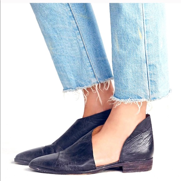 Free people black loafers Clearance